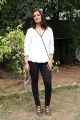 Actress Varalaxmi Sarathkumar Photos in White Top & Black Pant