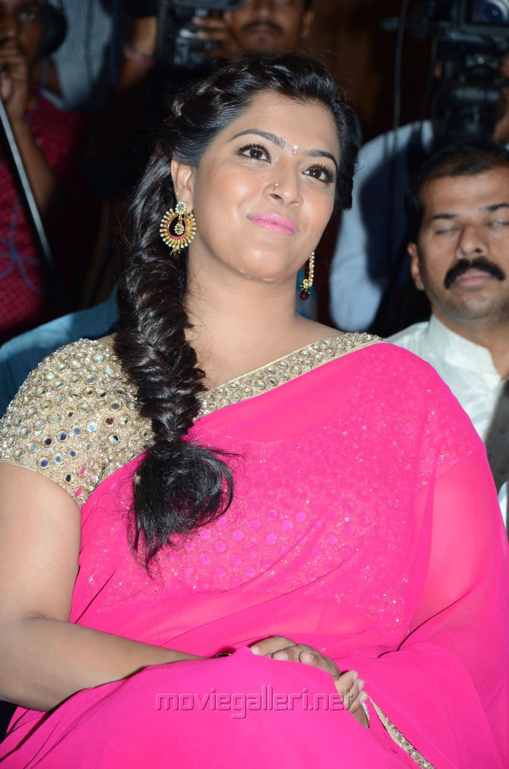 Varalaxmi Sarathkumar Pink Saree Photos