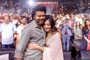 Vijay, Rashmika @ Varisu Audio Launch Stills