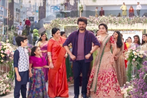 Jayasudha, Vijay, Rashmika Mandanna in Varisu Movie HD Images