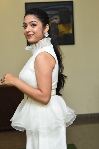 Actress Varsha Bollamma Cute Images @ Stand Up Rahul Pre Release Event