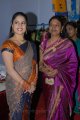 Anchor Chitralekha in Saree at Vastra Varanam Exhibition Launch Stills