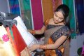 Anchor Chitralekha in Saree at Vastra Varanam Exhibition Launch Stills