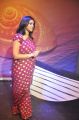 Actress Vasundhara Kashyap Stills in Red Polka Dots Saree
