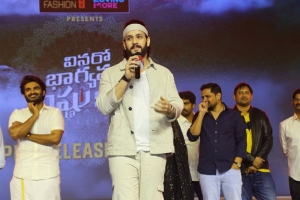 Akhl Akkineni @ Vinaro Bhagyamu Vishnu Katha Pre-Release Event Stills