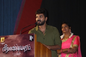 Actor Jai @ Veerapandiyapuram Audio Launch Stills