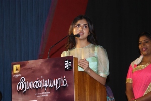 Actress Meenakshi Govindarajan @ Veerapandiyapuram Audio Launch Stills