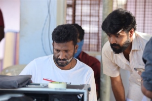 Suseenthiran, Jai @ Veerapandiyapuram Movie Shooting Spot Stills