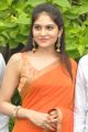Vibha Natarajan Hot Pics in Orange Saree