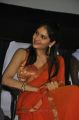 Mathil Mel Poonai Actress Vibha Natarajan in Orange Saree Pics