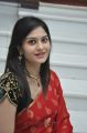 Vibha Natarajan Cute Stills in Red Saree