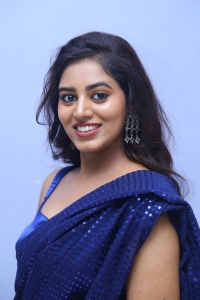 Actress Vibhisha Jaanu in Blue Saree Images