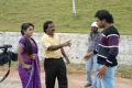 Dheeraj and Padmini Hot At Vichakshana Movie Shooting Spot