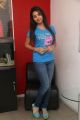 Tamil Actress Vidya Pradeep in Blue T-Shirt Images