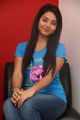 Tamil Actress Vidya Pradeep Images in Blue T-Shirt