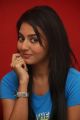 Tamil Actress Vidya Pradeep Images in Blue T-Shirt