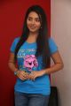 Tamil Actress Vidya Pradeep Images in Blue T-Shirt