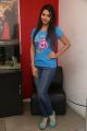 Tamil Actress Vidya Pradeep in Blue T-Shirt Images