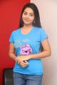 Tamil Actress Vidya Pradeep in Blue T-Shirt Images