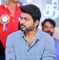 Actor Vijay @ Tamil Film Industry's protest against Sterlite and Cauvery Issue