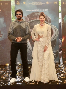 Sudeep @ Jacqueline Fernandez @ Vikrant Rona Trailer Launch Stills