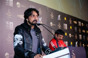 Sudeep @ Vikrant Rona Trailer Launch Stills