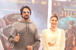 Kiccha Sudeep, Jacqueline Fernandez @ Vikrant Rona Trailer Launch Stills