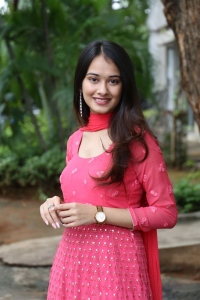 Actress Virti Vaghani Pink Dress Pics @ Kotha Kothaga Success Meet