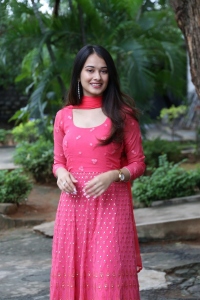 Actress Virti Vaghani Pink Dress Pics @ Kotha Kothaga Success Meet