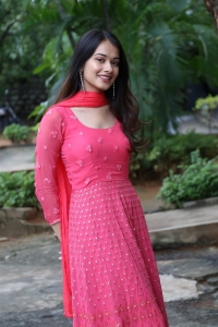 Actress Virti Vaghani Pink Dress Pics @ Kotha Kothaga Success Meet