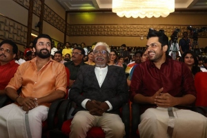 Suriya, Bharathiraja, Karthi @ Viruman Movie Audio Launch Stills