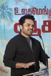 Actor Karthi @ Viruman Movie Press Meet Stills