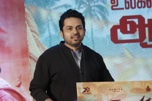 Actor Karthi @ Viruman Movie Press Meet Stills