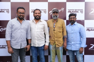 B Sakthivelan, Rajsekar Pandian, Muthaiah @ Viruman Movie Press Meet Stills