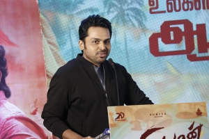 Actor Karthi @ Viruman Movie Press Meet Stills