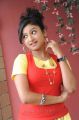 Telugu Actress Vishnu Priya in Red Dress Photos