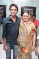 Nassar wife Kameela with son Faizal at Viswaroopam Premiere Show Chennai Photos