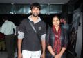 Madhan Karky with wife Nandhini at Viswaroopam Premiere Show Chennai Photos