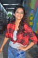 Actress Janani Iyer @ Vithi Mathi Ulta Movie Shooting Spot Stills