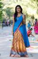 Telugu Actress Vithika Photos in Blue Half Saree