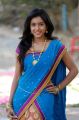 Telugu Actress Vithika Photos in Blue Half Saree