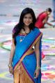 Telugu Actress Vithika Photos in Blue Half Saree