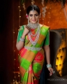 TV Serial Actress Chithra Silk Saree Photoshoot Pics