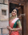 TV Actress VJ Chithra Silk Saree Photoshoot Pics