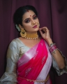 TV Actress VJ Chithra Silk Saree Photoshoot Pics