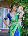 TV Serial Actress Chithra Silk Saree Photoshoot Pics