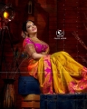 TV Serial Actress Chithra Silk Saree Photoshoot Pics