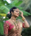 VJ Chithra in Silk Saree Photoshoot Pics