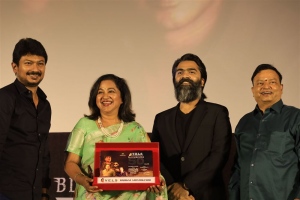 Udhayanidhi Stalin, Radhika, Simbu, Ishari K. Ganesh @ Vendhu Thaninthathu Kaadu 50 Days Celebration Photos