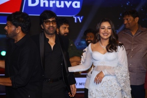 Ravi Teja, Catherine Tresa @ Waltair Veerayya Pre Release Event Vizag Stills